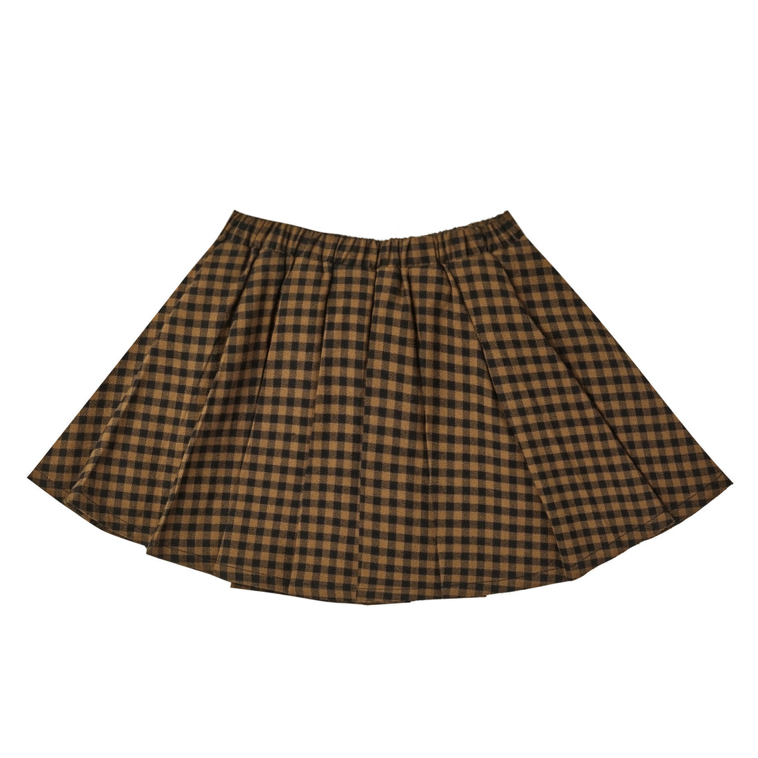 Rylee and Cru Pleated Mini Skirt || Chartreuse Plaid