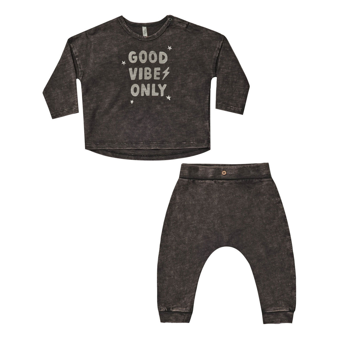 Rylee and Cru Long Sleeve Tee + Pant Set || Good Vibes