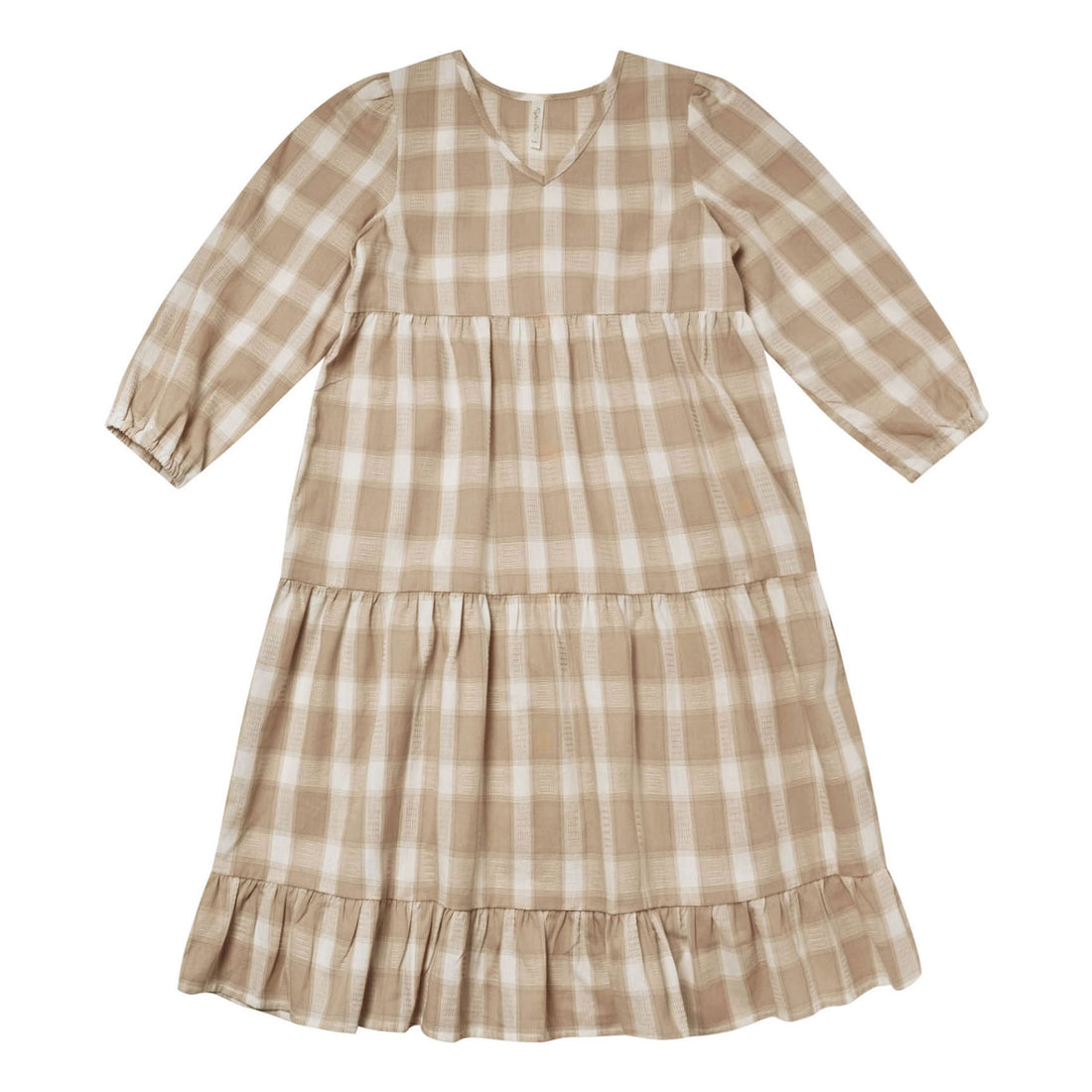 Rylee and Cru  Gillian Dress|Putty Plaid