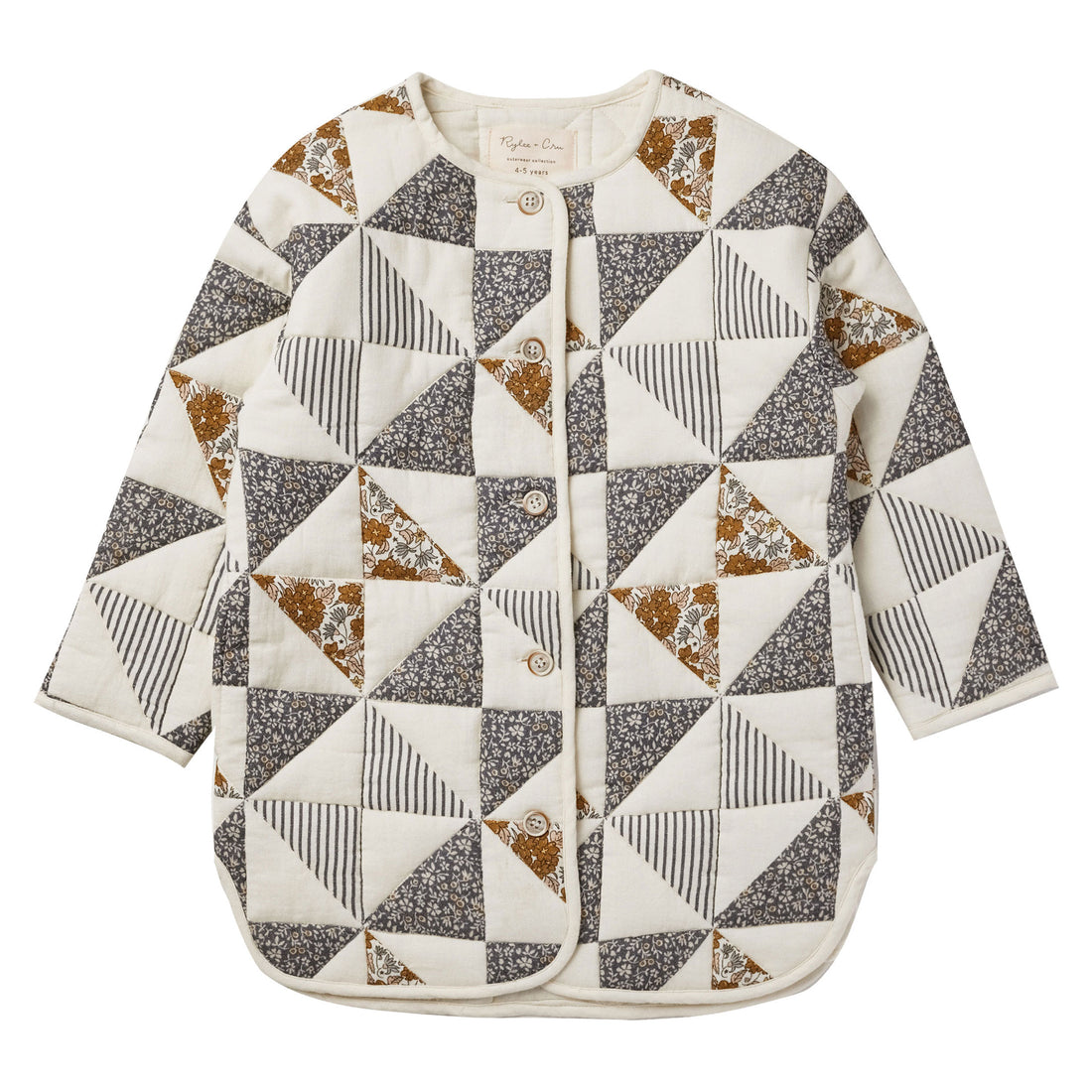Rylee and Cru Quilted Longline Jacket || Patchwork