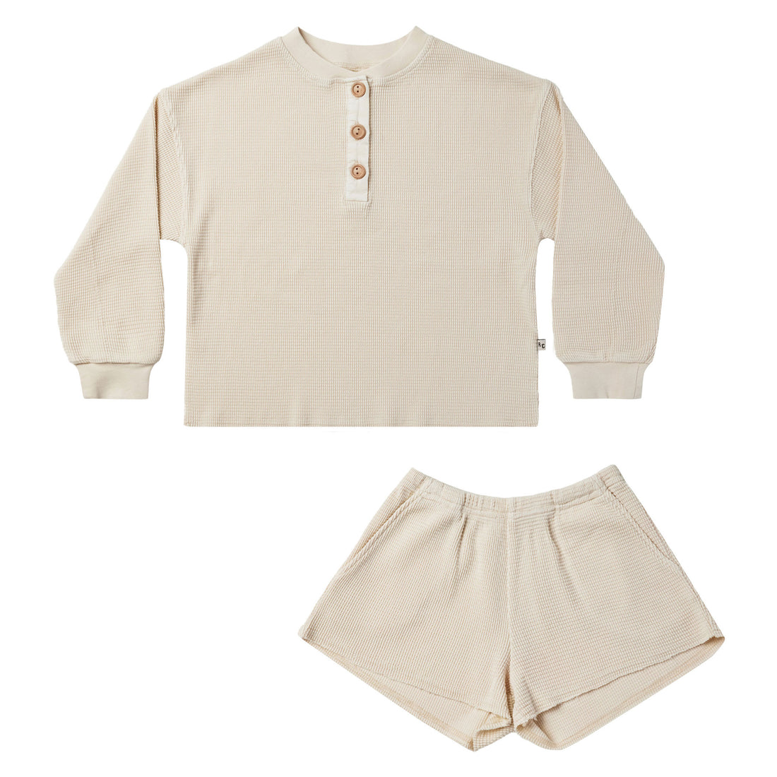 Rylee and Cru Waffle Knit Set || Natural