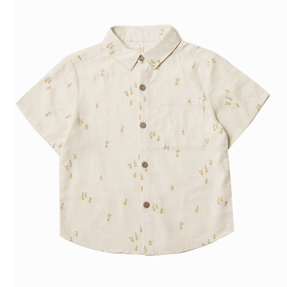 Rylee and Cru Collared Short Sleeve Shirt || Lemons