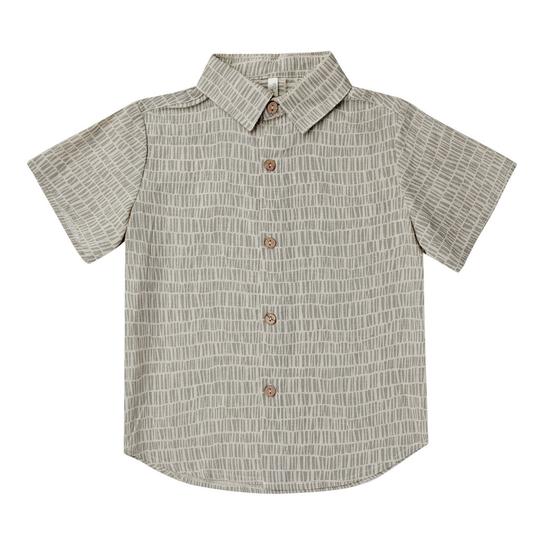 Rylee and Cru Block Stripe Collared Short Sleeve Shirt