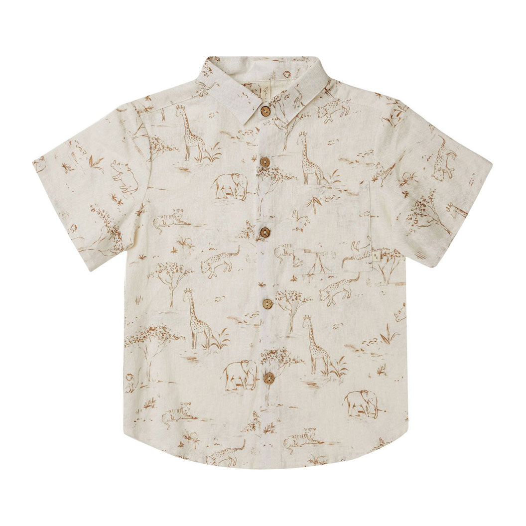 Rylee and Cru  Safari Toile Short Sleeve Shirt