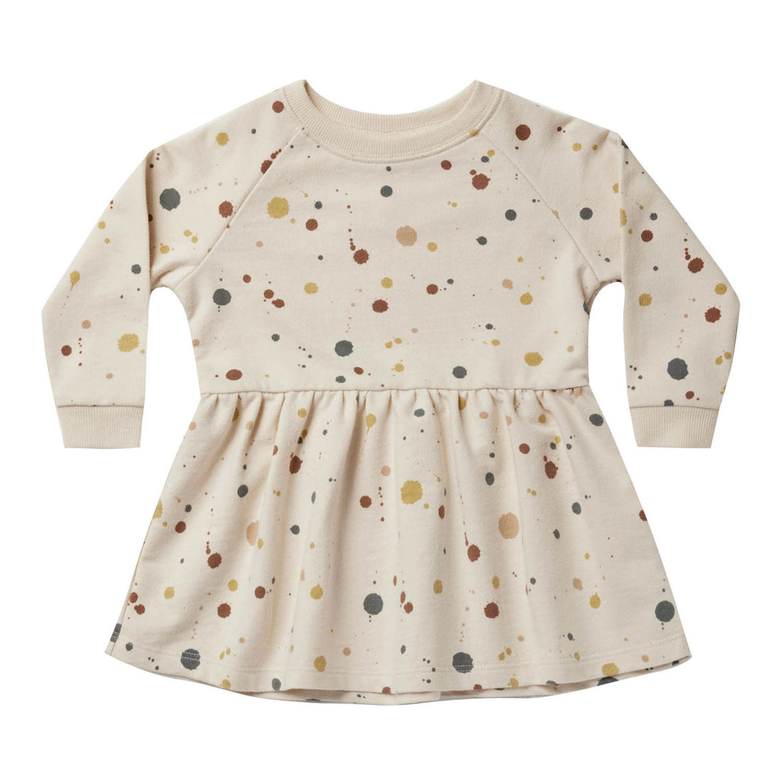 Rylee and Cru Long Sleeve Raglan Dress || Splatter