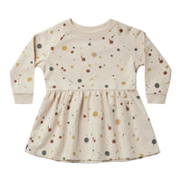 Rylee and Cru Long Sleeve Raglan Dress || Splatter