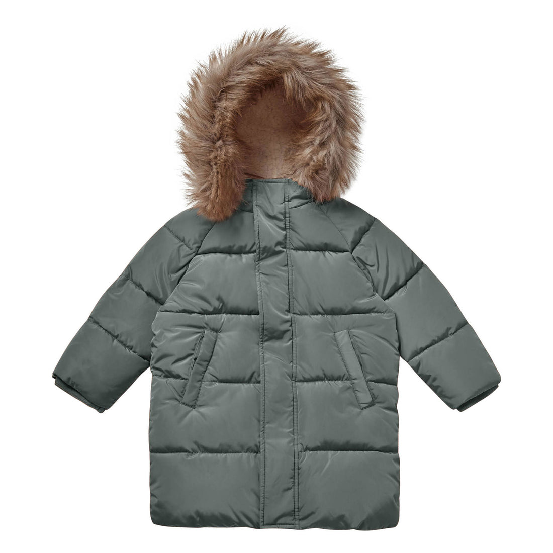 Rylee and Cru Long Puffer Jacket || Marine