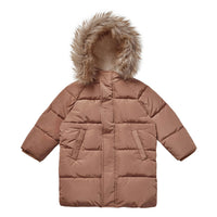 Rylee and Cru Long Puffer Jacket || Mocha