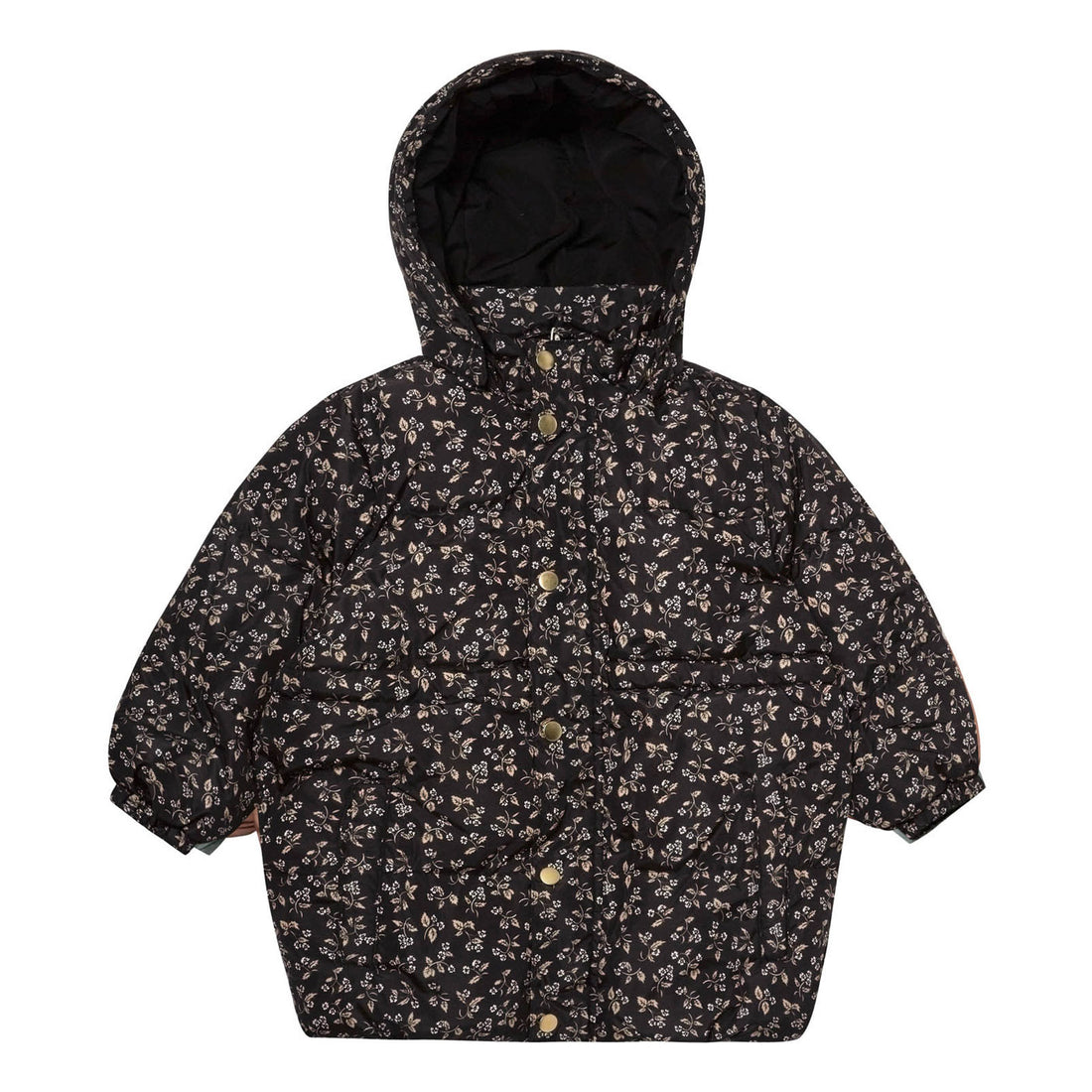 Rylee and Cru Puffer Jacket || Dark Floral