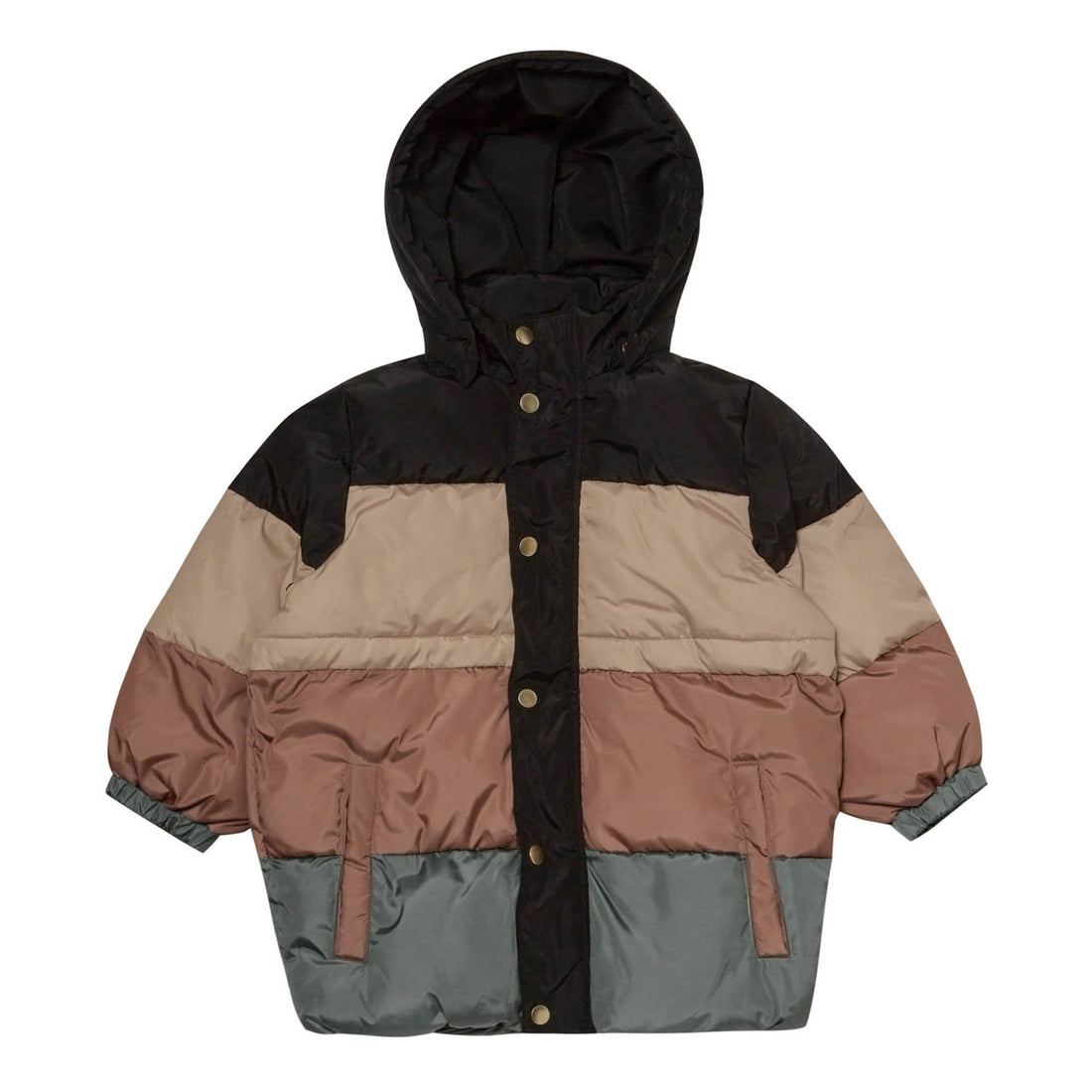 Rylee and Cru Puffer Jacket || Color Block