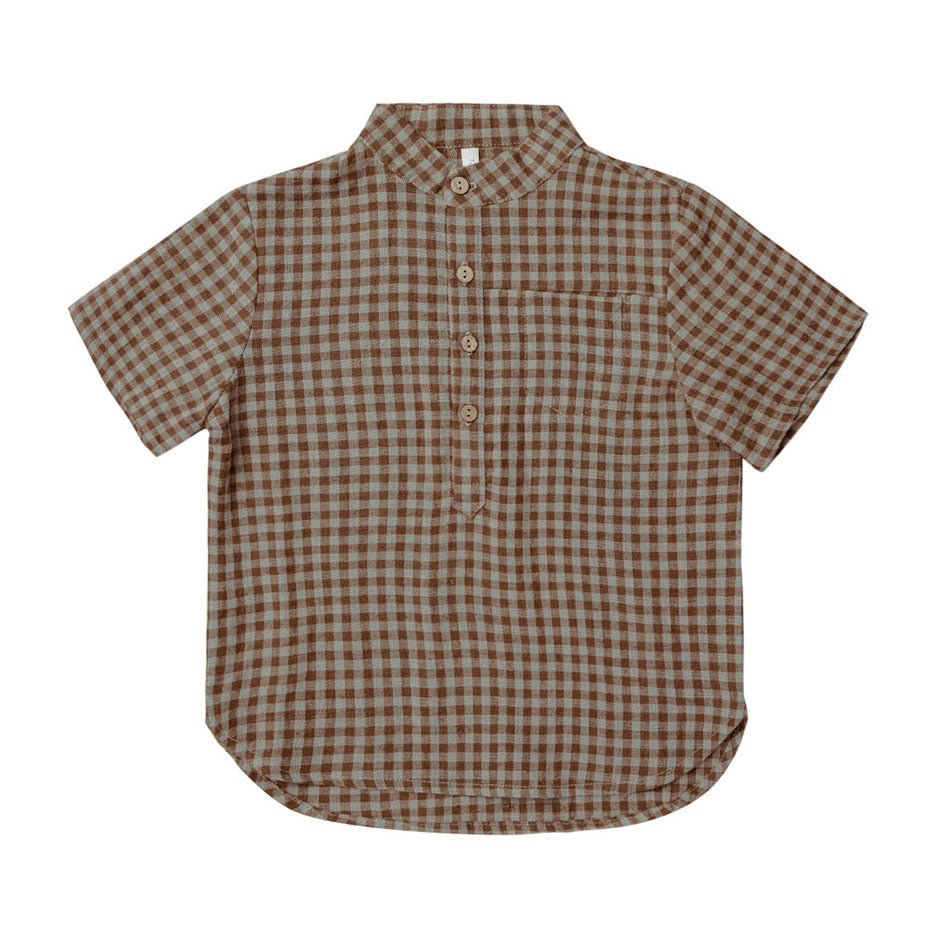 Rylee and Cru  Gingham Short Sleeve Mason Shirt