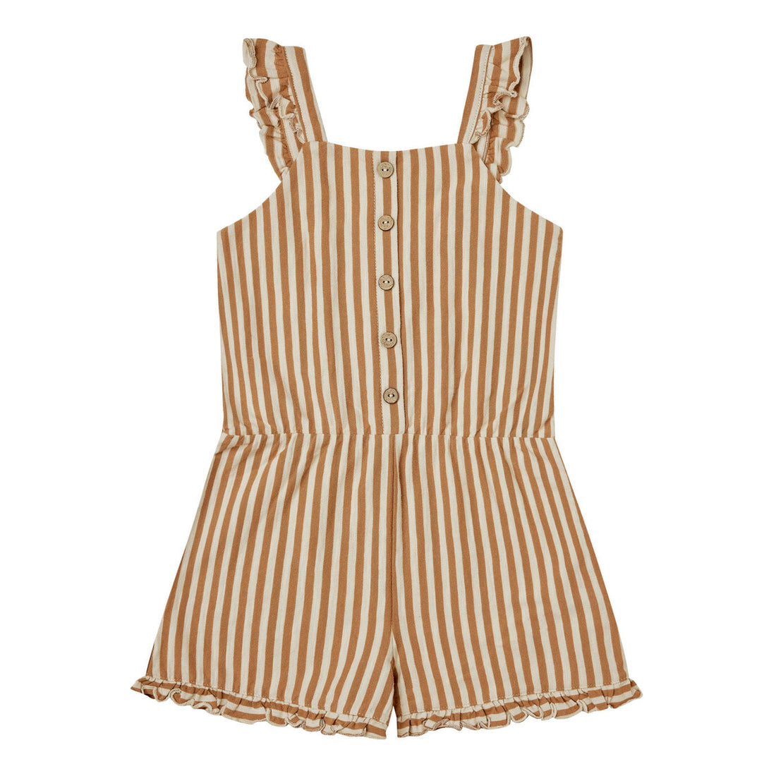 Rylee and Cru Camel Stripe Addy Romper