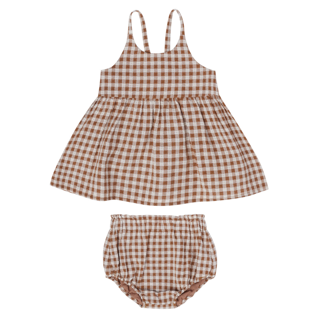 Rylee and Cru Camel Gingham Zenni Set