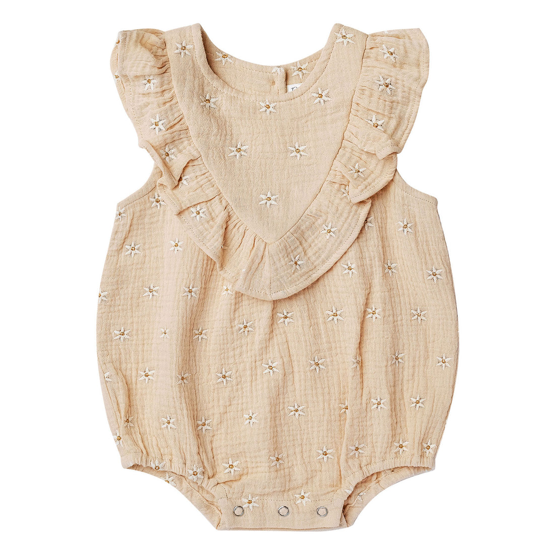 Rylee and Cru Maisie Romper || Daisy Embroidery