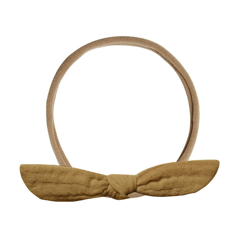 Rylee and Cru  Ochre Little Knot Headband