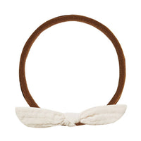 Rylee and Cru  Ivory Little Knot Headband
