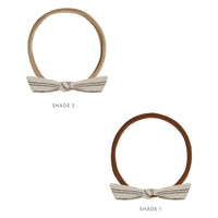Rylee and Cru Little Knot Headband || Black Pinstripe