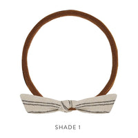 Rylee and Cru Little Knot Headband || Black Pinstripe