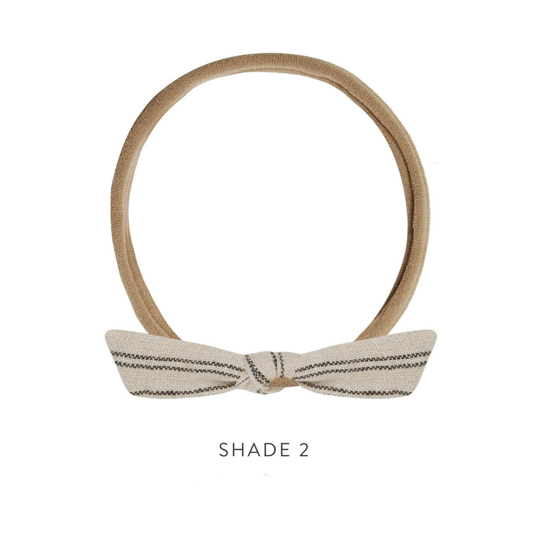Rylee and Cru Little Knot Headband || Black Pinstripe