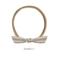Rylee and Cru Little Knot Headband || Black Pinstripe
