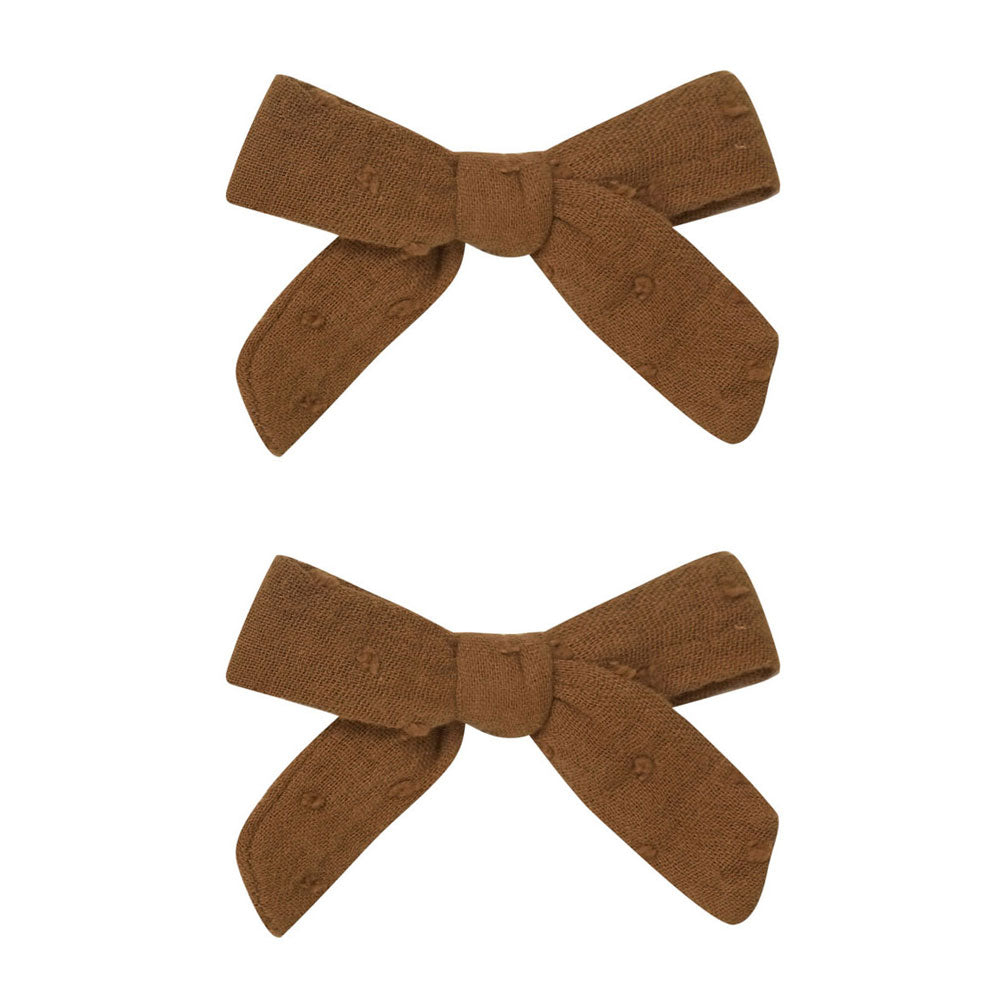Rylee and Cru  Chocolate Bow With Clip