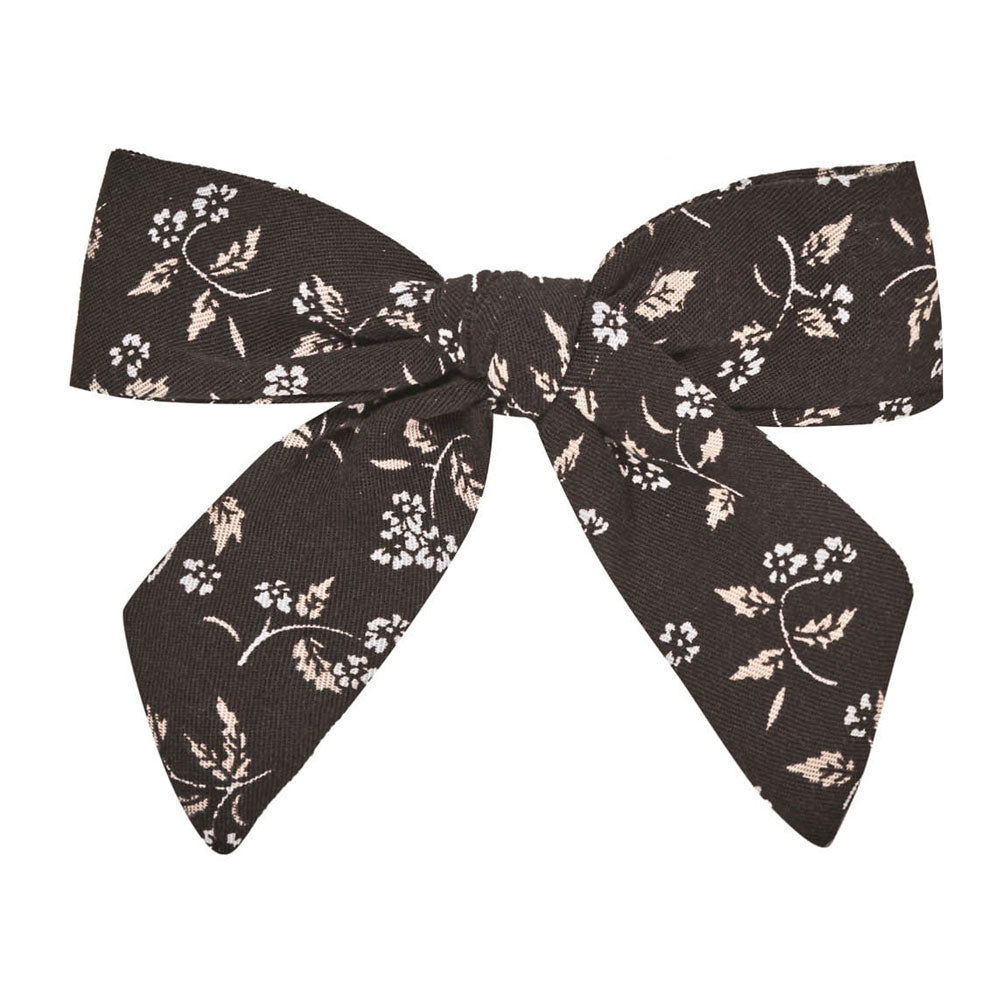 Rylee and Cru Girl Bow || Dark Floral