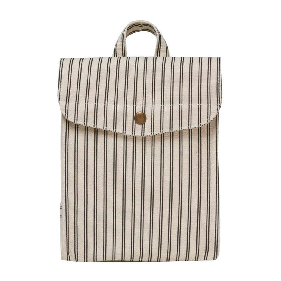 Rylee and Cru Lunch Bag || Black Pinstripe