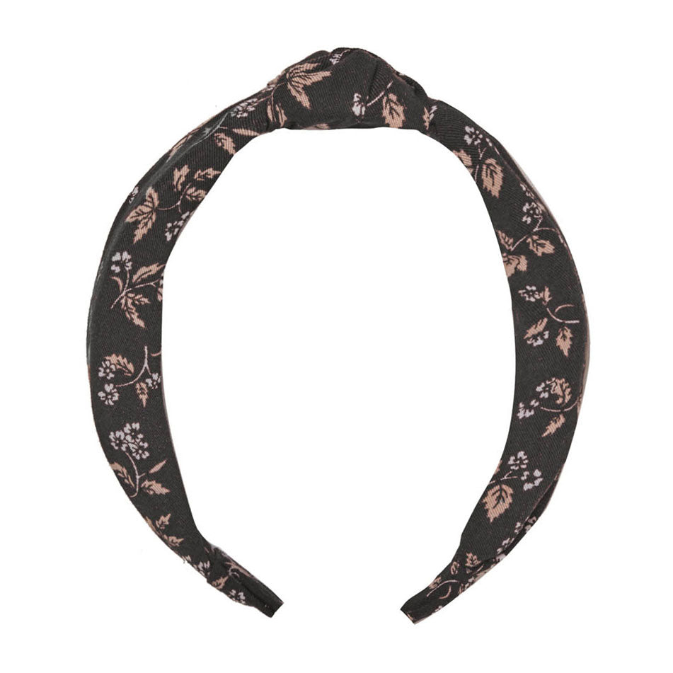 Rylee and Cru Knotted Headband || Dark Floral