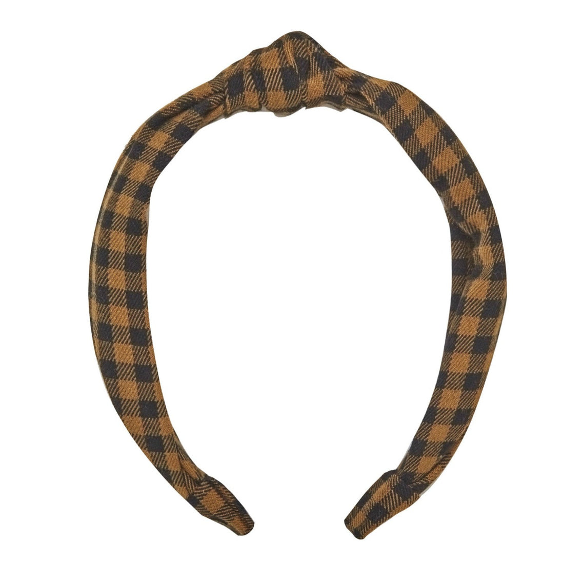 Rylee and Cru Knotted Headband || Chartreuse Plaid