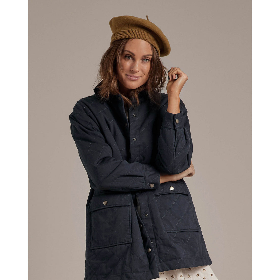 Rylee and Cru Beret || Chartreuse