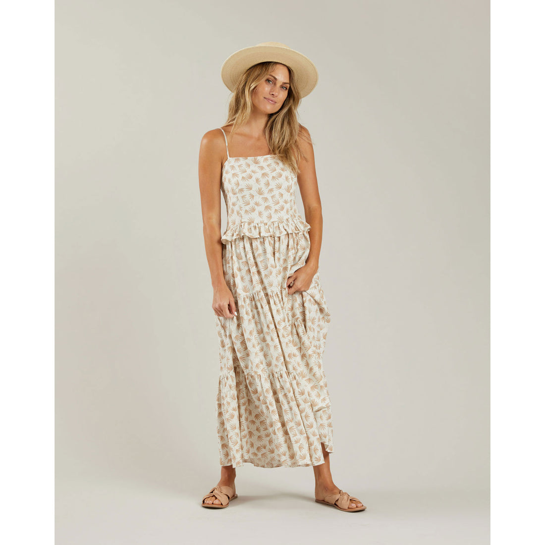 Rylee and Cru Womens Aubrey Dress || Palm