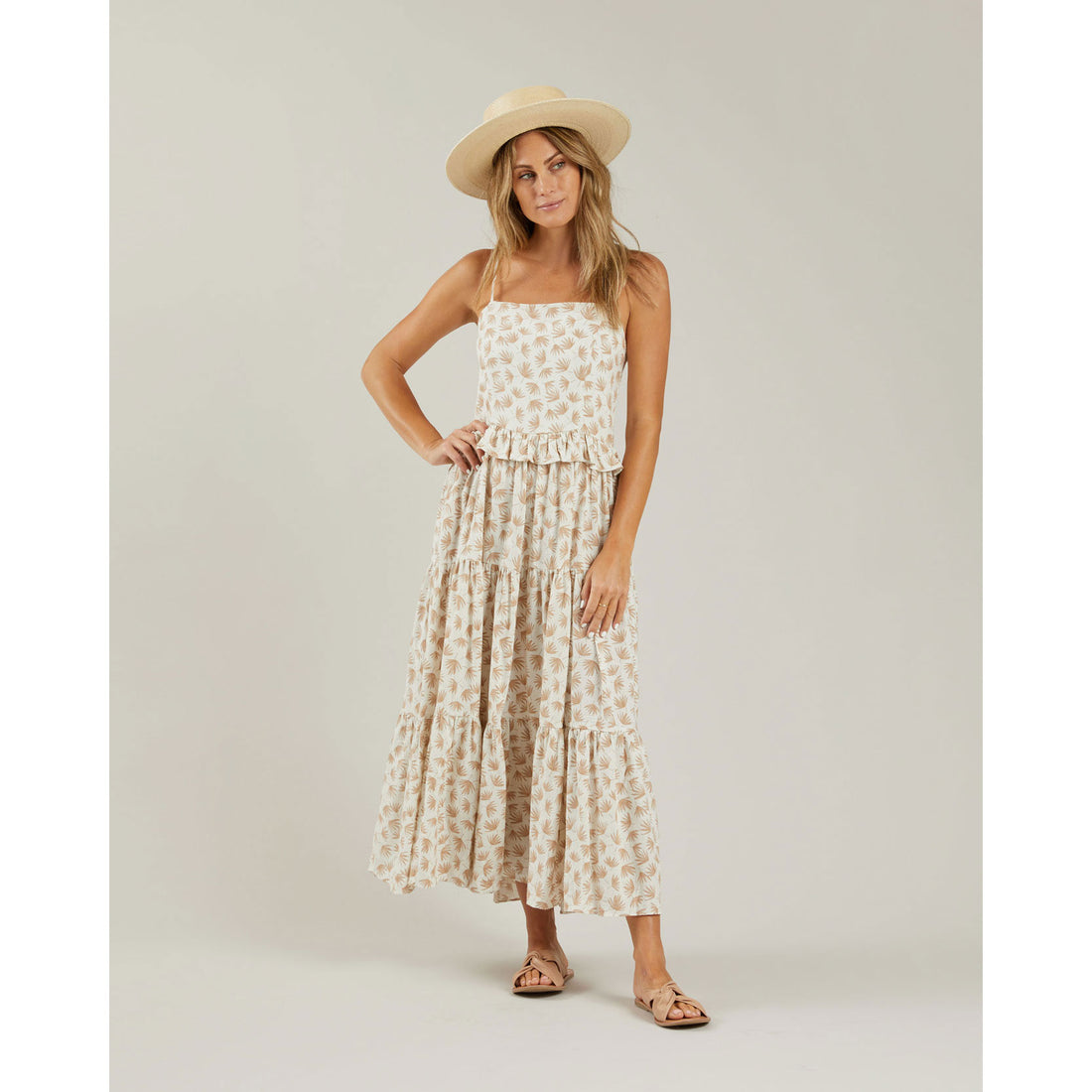Rylee and Cru Womens Aubrey Dress || Palm