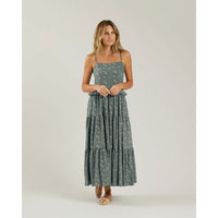 Rylee and Cru Womens Aubrey Dress || Dark Floral