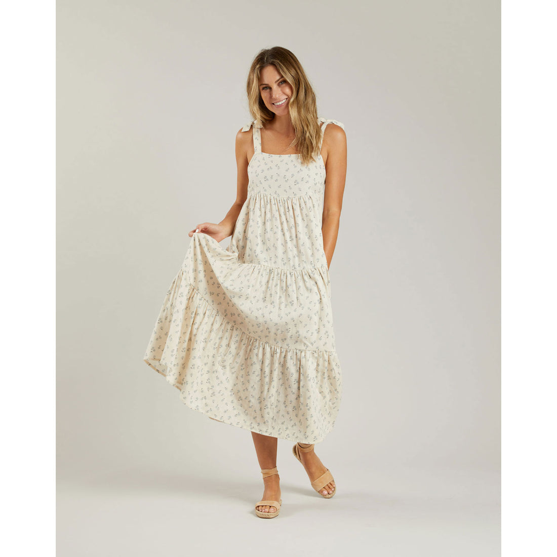 Rylee and Cru Womens Harbor Dress || Blue Ditsy
