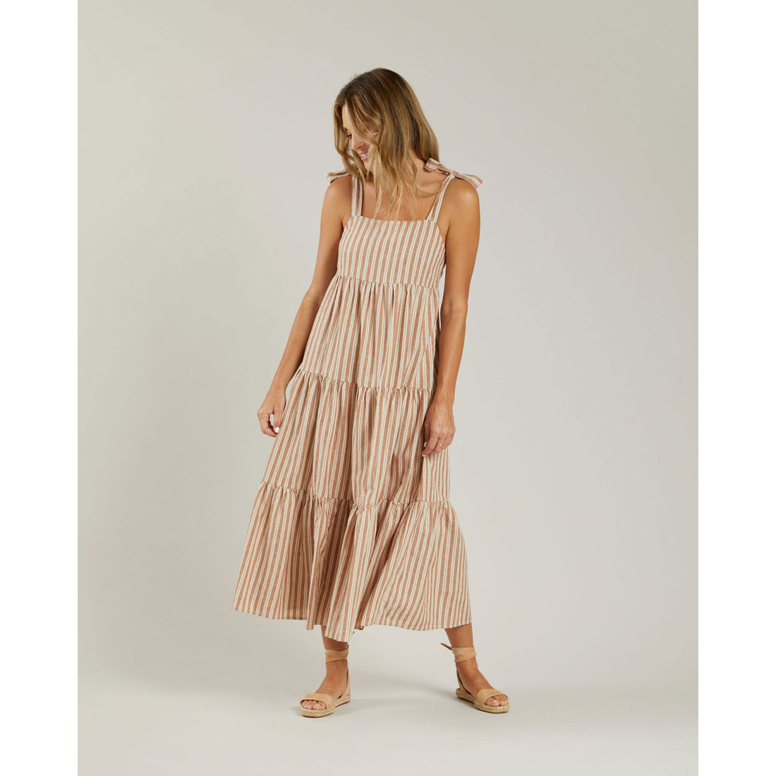 Rylee and Cru Womens Harbor Dress || Stone Stripe
