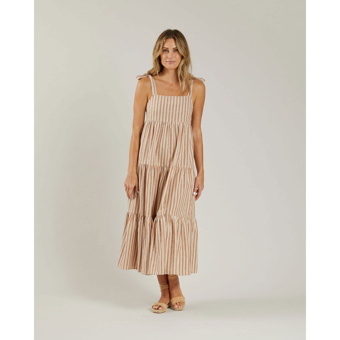Rylee and Cru Womens Harbor Dress || Stone Stripe