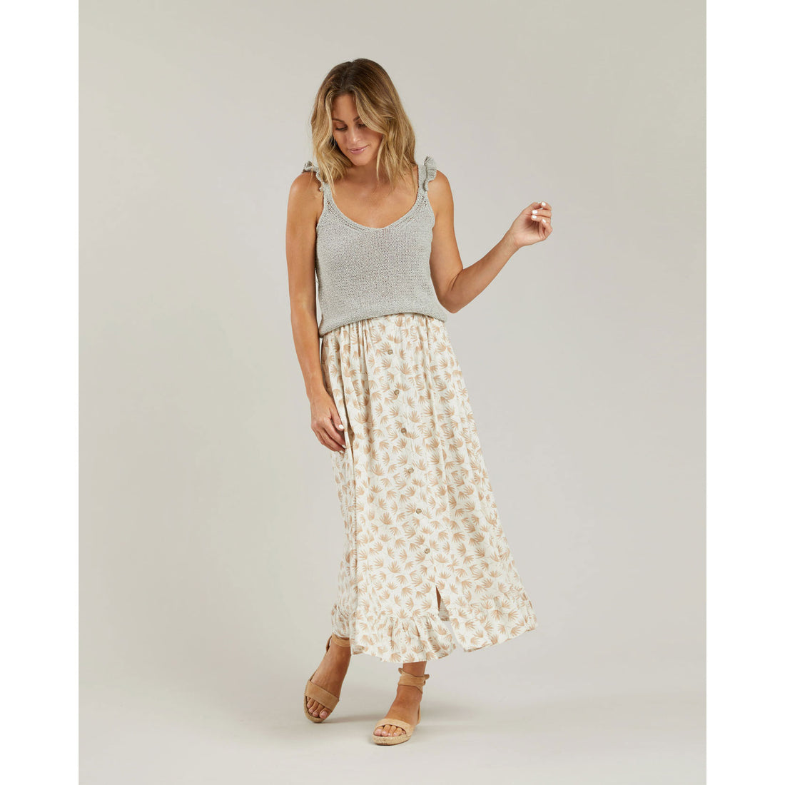 Rylee and Cru Womens Oceanside Skirt || Palm