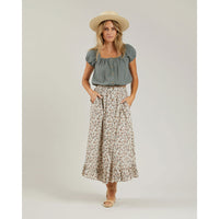Rylee and Cru Womens Oceanside Skirt || Vintage Floral