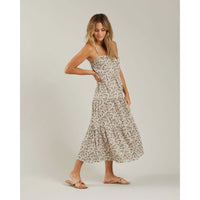 Rylee and Cru Womens Tiered Maxi Dress || Vintage Floral