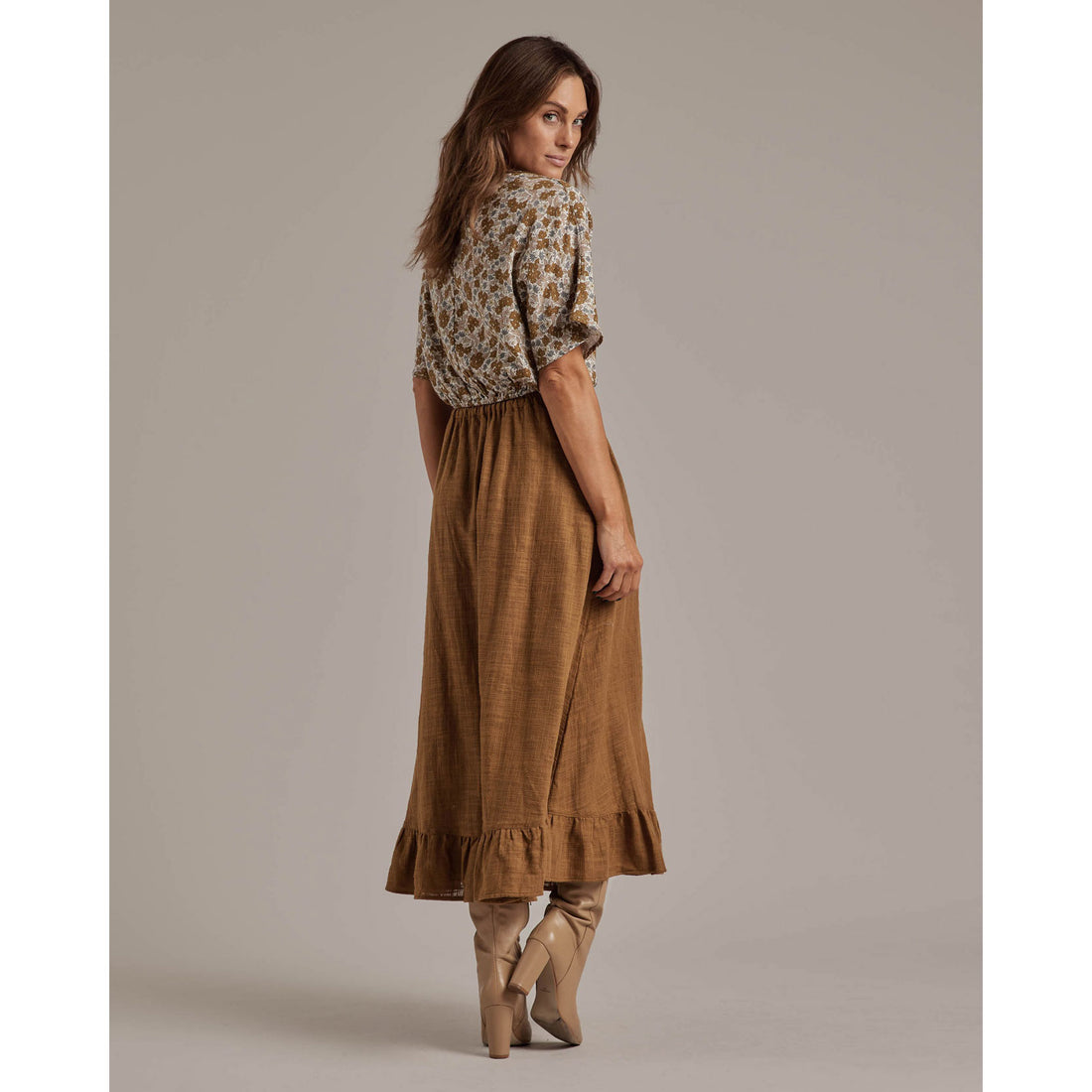 Rylee and Cru Oceanside Skirt | Chartreuse
