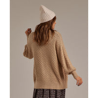 Rylee and Cru Women Gretel Cardigan | Putty