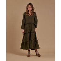 Rylee and Cru  Mabel Womens Dress|Army