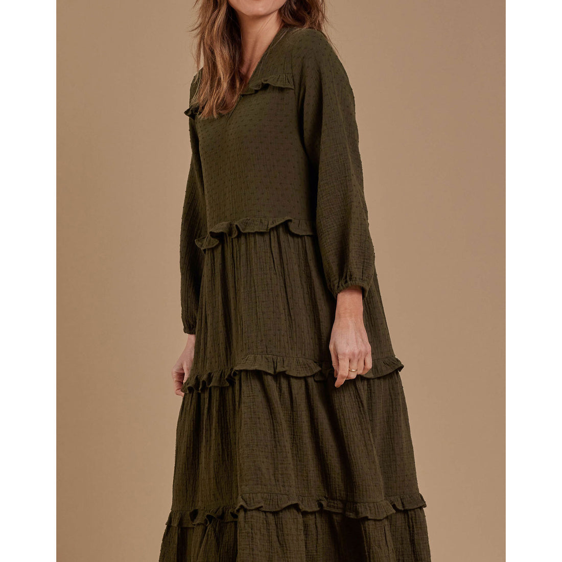 Rylee and Cru  Mabel Womens Dress|Army