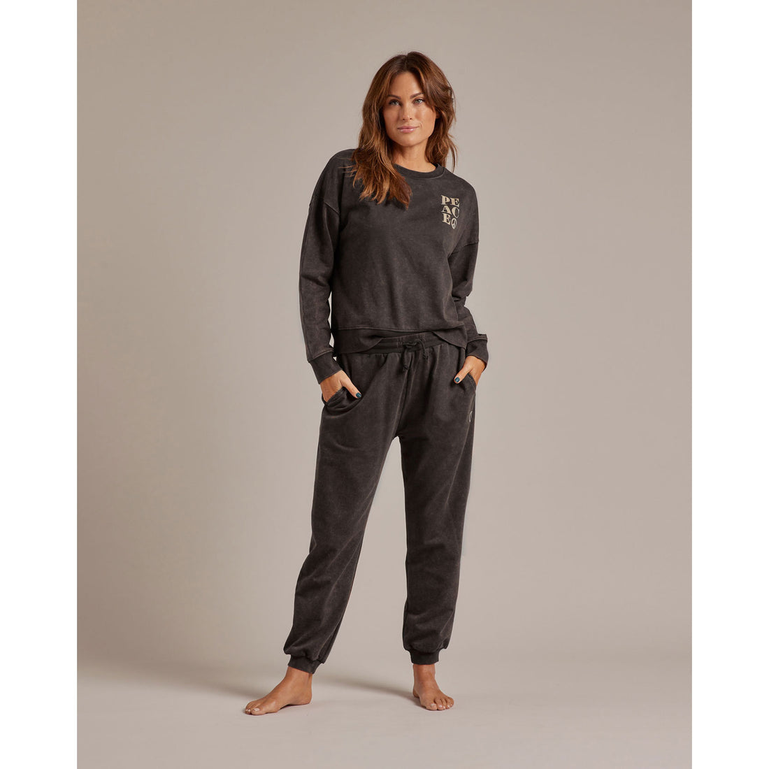 Rylee and Cru Women Relaxed Sweatshirt | Peace