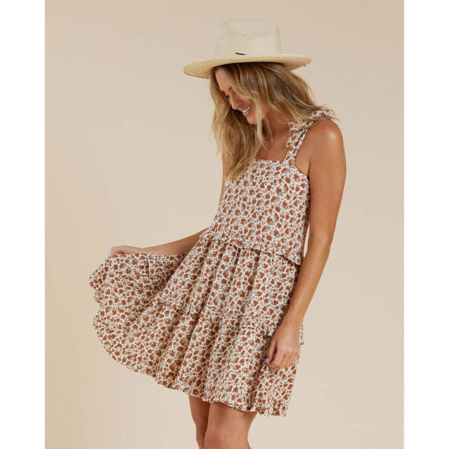 Rylee and Cru Ruffle Swing Women Dress || Garden