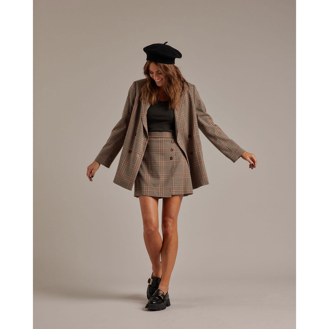 Rylee and Cru Womens Beret | Black