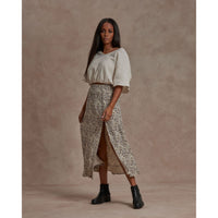 Rylee and Cru Women Button Slit Skirt | Autumn Floral