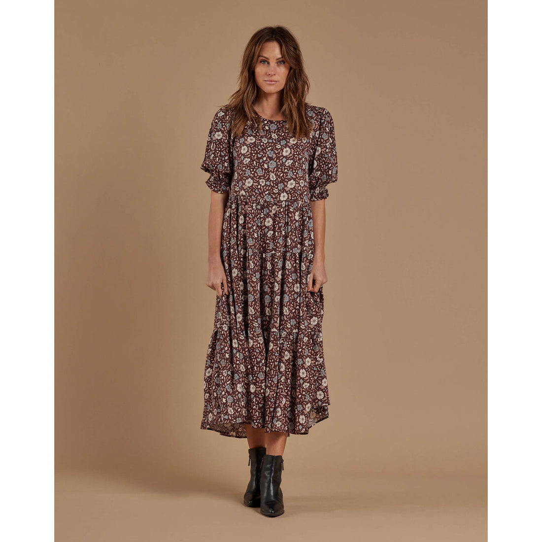 Rylee and Cru  Birdie Womens Dress|Holiday Bloom
