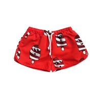 Hugo Loves Tiki Red Ice Cream Swim Trunks
