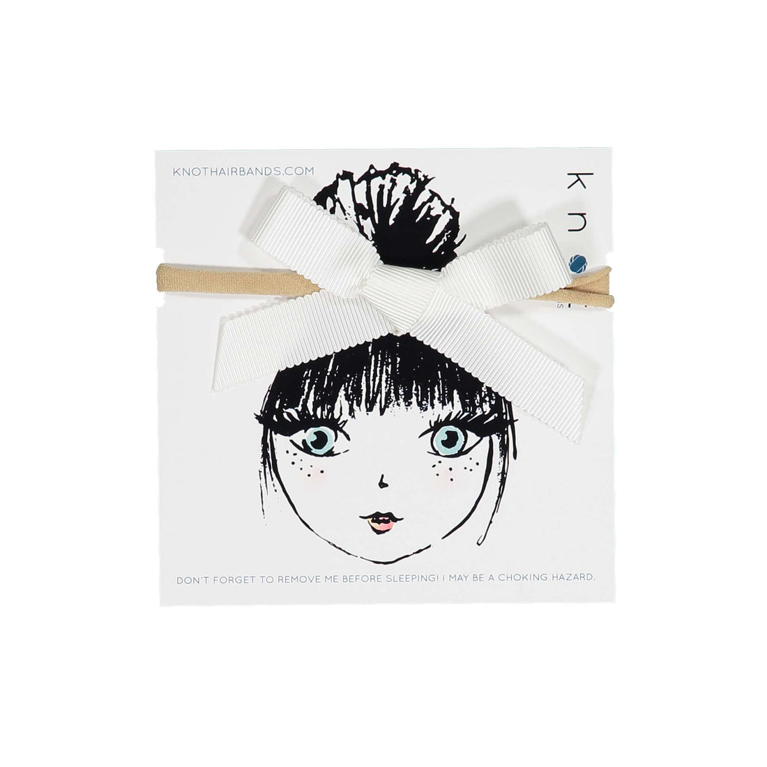 Knot Hairbands Ribbon Bow Band // White